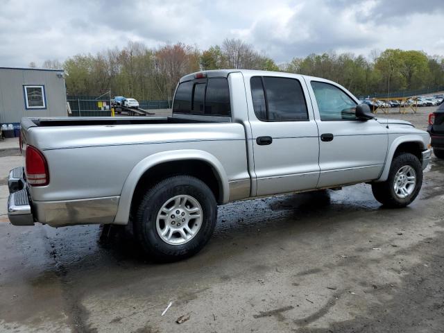 1D7HG48N83S284370 - 2003 DODGE DAKOTA QUAD SLT SILVER photo 3