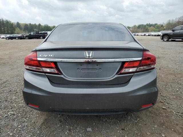 19XFB2F59EE246112 - 2014 HONDA CIVIC LX GRAY photo 6