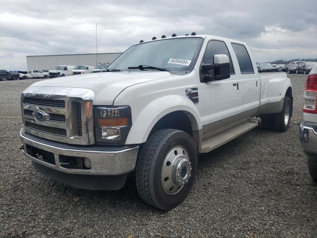 1FTXW43R18ED88594 - 2008 FORD F450 SUPER DUTY WHITE photo 1