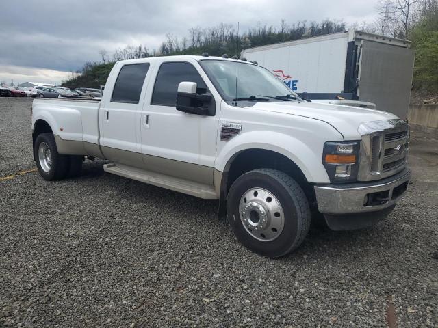 1FTXW43R18ED88594 - 2008 FORD F450 SUPER DUTY WHITE photo 4