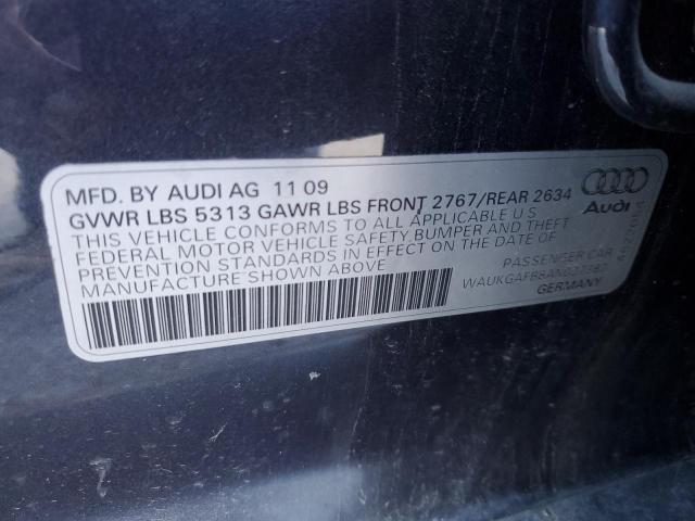 WAUKGAFB8AN037382 - 2010 AUDI A6 PRESTIGE GRAY photo 12