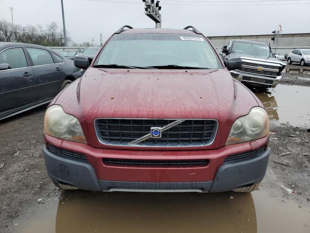 YV1CZ59H041054756 - 2004 VOLVO XC90 MAROON photo 5