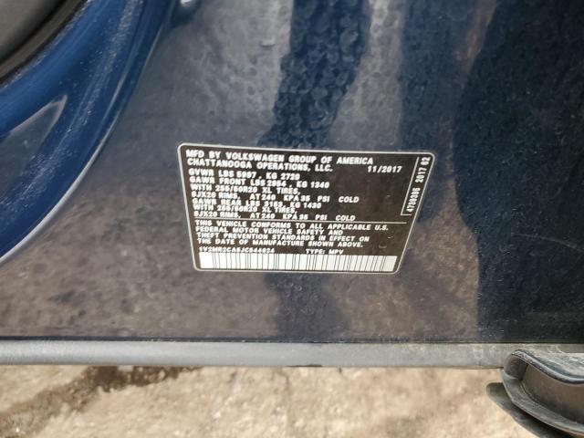 1V2MR2CA5JC544824 - 2018 VOLKSWAGEN ATLAS SEL BLUE photo 13