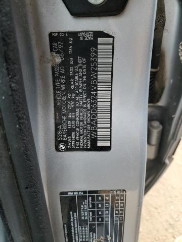 WBADD6324VBW25399 - 1997 BMW 5 SERIES I AUTOMATIC SILVER photo 12