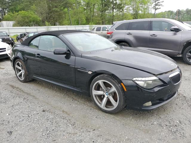 WBAEB53528CX61267 - 2008 BMW 650 I BLACK photo 4