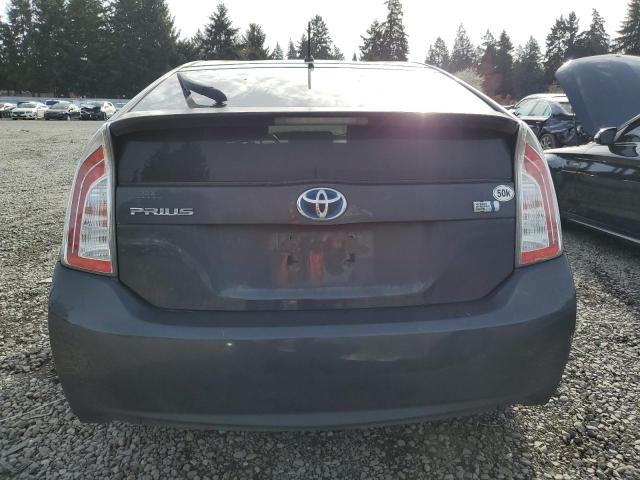 JTDKN3DU5D1665288 - 2013 TOYOTA PRIUS CHARCOAL photo 6