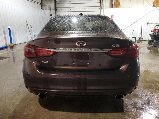 JN1EV7AR3JM431006 - 2018 INFINITI Q50 LUXE BROWN photo 6