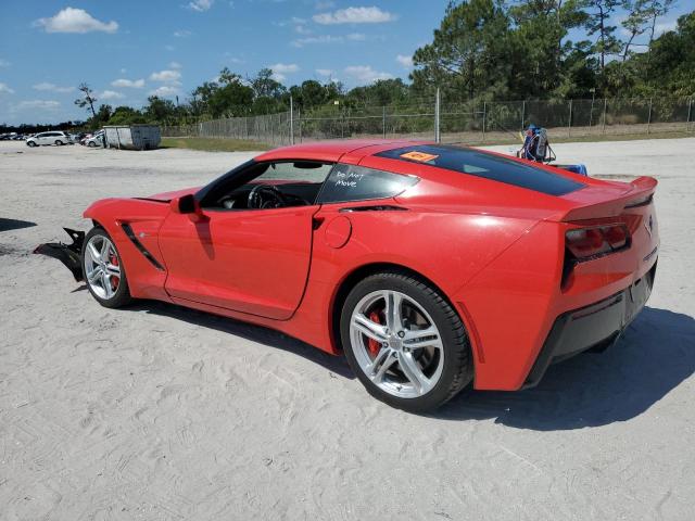 1G1YB2D78H5122743 - 2017 CHEVROLET CORVETTE STINGRAY 1LT RED photo 2