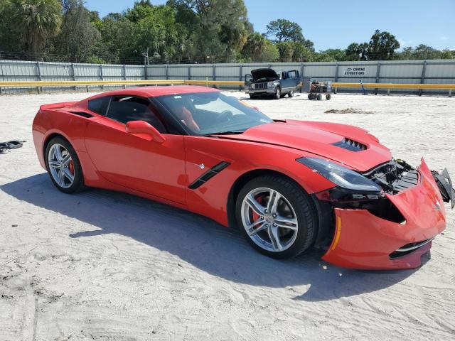 1G1YB2D78H5122743 - 2017 CHEVROLET CORVETTE STINGRAY 1LT RED photo 4