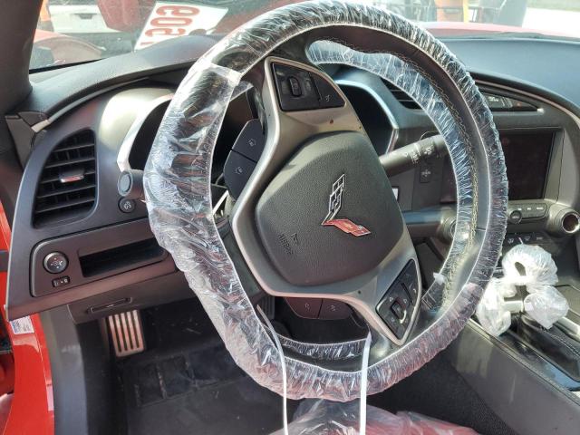 1G1YB2D78H5122743 - 2017 CHEVROLET CORVETTE STINGRAY 1LT RED photo 9