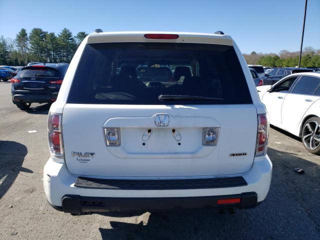 5FNYF18488B050236 - 2008 HONDA PILOT EX WHITE photo 6