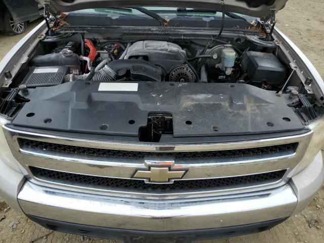 2GCEK13C771544795 - 2007 CHEVROLET SILVERADO K1500 CREW CAB SILVER photo 11