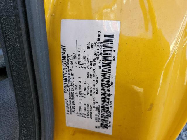 3FRXF7FC1BV605620 - 2011 FORD F750 SUPER DUTY YELLOW photo 10