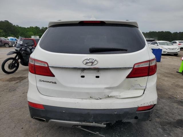 KM8SR4HF5EU074766 - 2014 HYUNDAI SANTA FE GLS WHITE photo 6