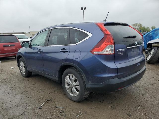 2HKRM4H71EH665746 - 2014 HONDA CR-V EXL BLUE photo 2