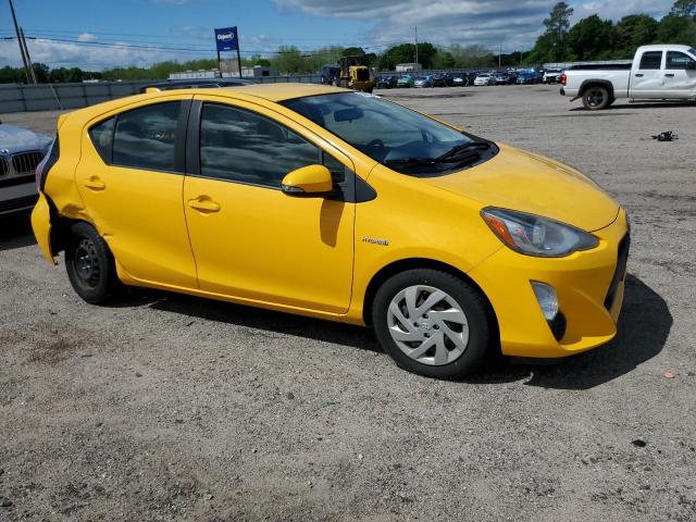 JTDKDTB33F1090043 - 2015 TOYOTA PRIUS C YELLOW photo 4