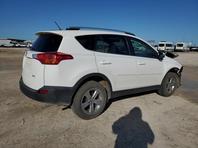 2T3WFREV8FW136365 - 2015 TOYOTA RAV4 XLE WHITE photo 3