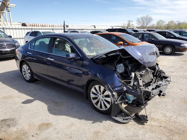 1HGCR2F82EA098110 - 2014 HONDA ACCORD EXL BLUE photo 4