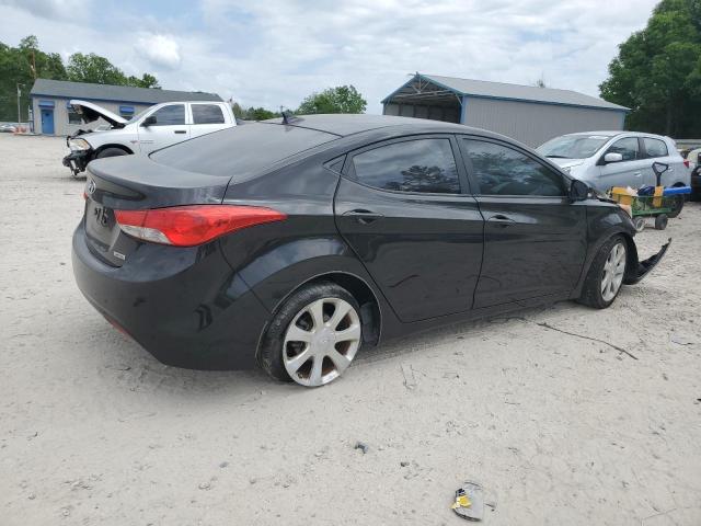 5NPDH4AE9CH113402 - 2012 HYUNDAI ELANTRA GLS BLACK photo 3