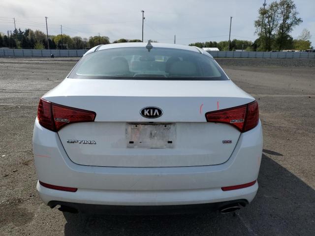 KNAGM4A77D5374794 - 2013 KIA OPTIMA LX WHITE photo 6