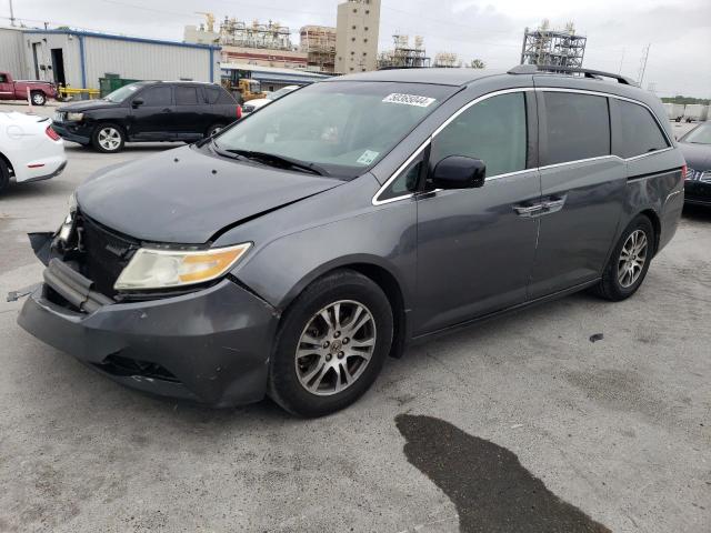 5FNRL5H49DB002405 - 2013 HONDA ODYSSEY EX GRAY photo 1