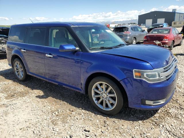 2FMHK6D87EBD04296 - 2014 FORD FLEX LIMITED BLUE photo 4