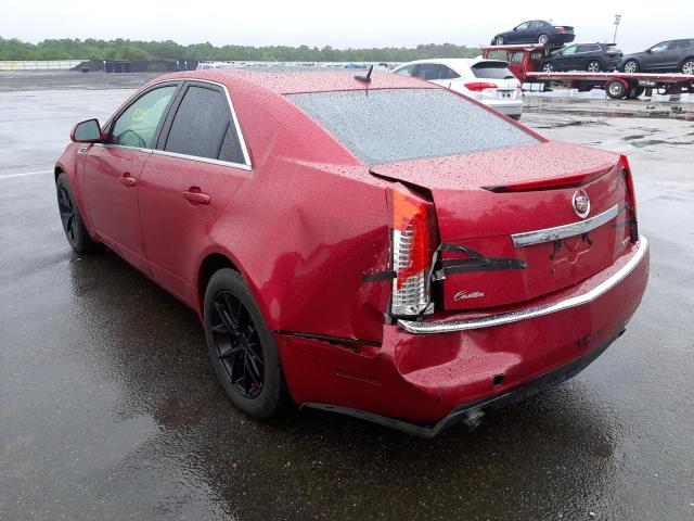 1G6DM577080115394 - 2008 CADILLAC CTS RED photo 3