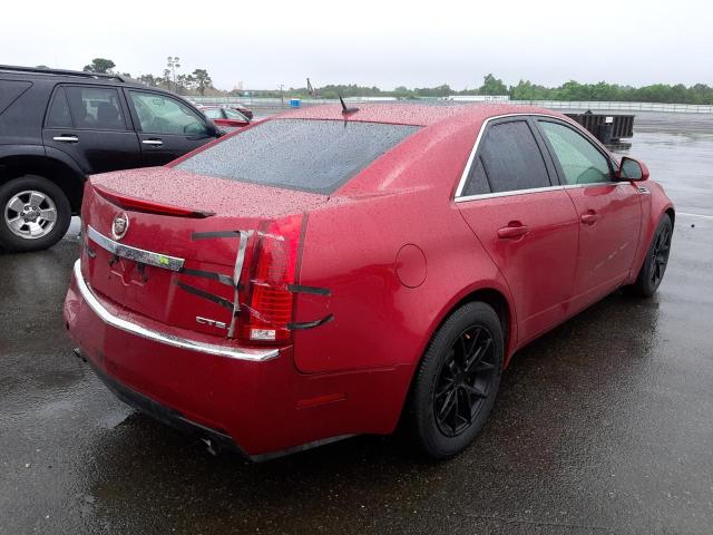 1G6DM577080115394 - 2008 CADILLAC CTS RED photo 4