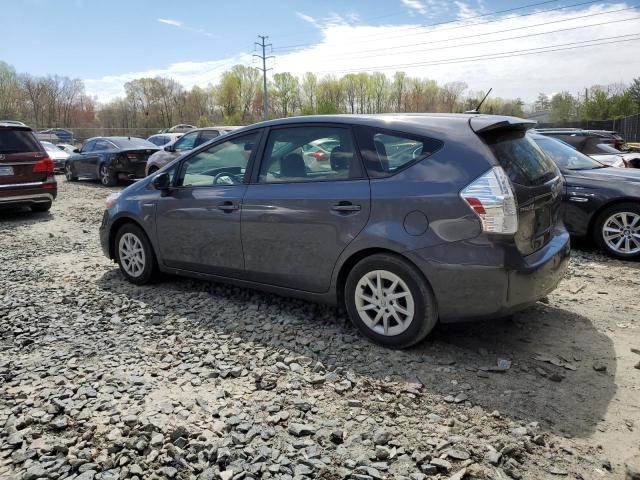 JTDZN3EU9C3153632 - 2012 TOYOTA PRIUS V GRAY photo 2