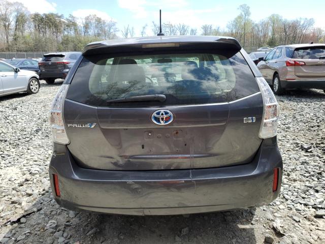 JTDZN3EU9C3153632 - 2012 TOYOTA PRIUS V GRAY photo 6