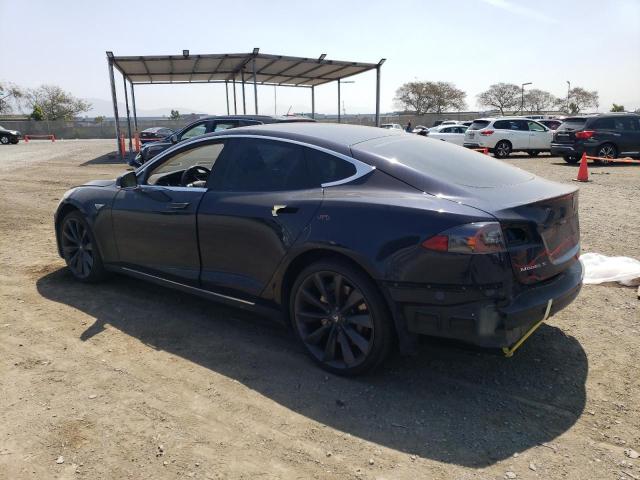 5YJSA1H18EFP38274 - 2014 TESLA MODEL S ლურჯი ფოტო 2