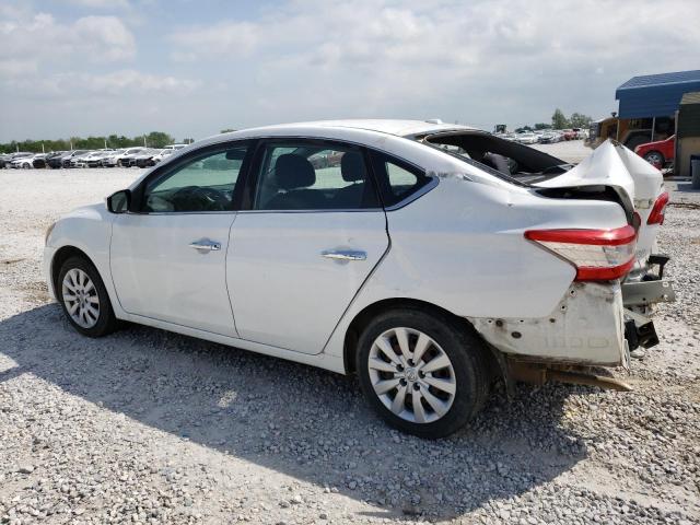 3N1AB7AP9FL659440 - 2015 NISSAN SENTRA S WHITE photo 2