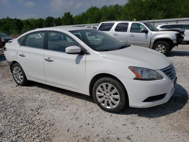 3N1AB7AP9FL659440 - 2015 NISSAN SENTRA S WHITE photo 4