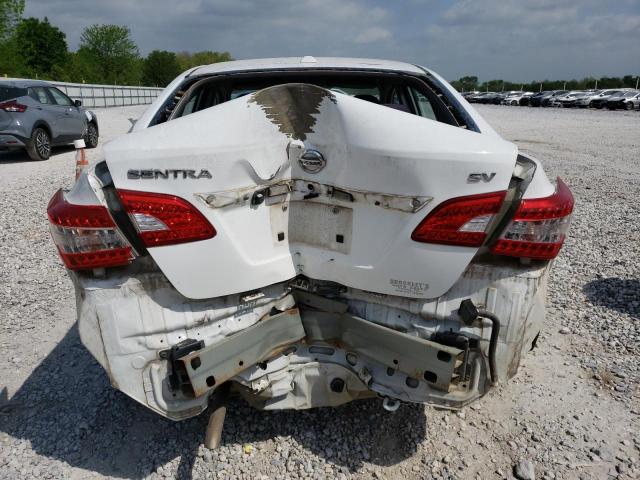 3N1AB7AP9FL659440 - 2015 NISSAN SENTRA S WHITE photo 6