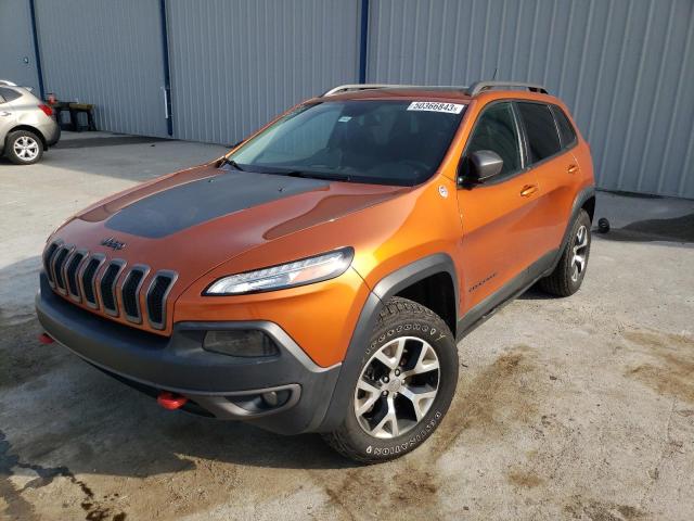 1C4PJMBS8FW662660 - 2015 JEEP CHEROKEE TRAILHAWK ORANGE photo 1