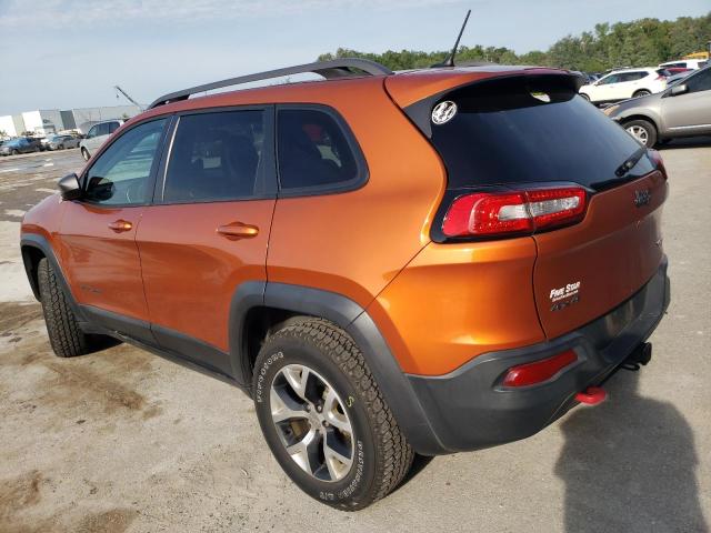 1C4PJMBS8FW662660 - 2015 JEEP CHEROKEE TRAILHAWK ORANGE photo 2