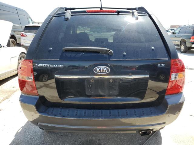 KNDJF724387502757 - 2008 KIA SPORTAGE LX BLACK photo 6