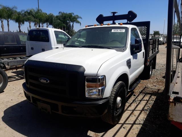 1FDSF34Y28ED09200 - 2008 FORD F350 SRW SUPER DUTY WHITE photo 1