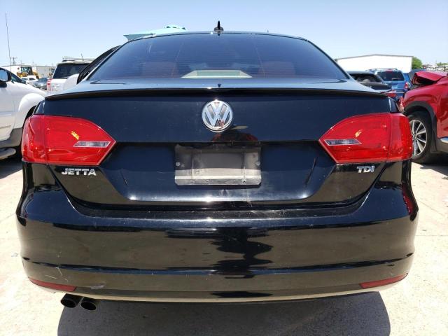 3VWLL7AJ2CM418093 - 2012 VOLKSWAGEN JETTA TDI BLACK photo 6