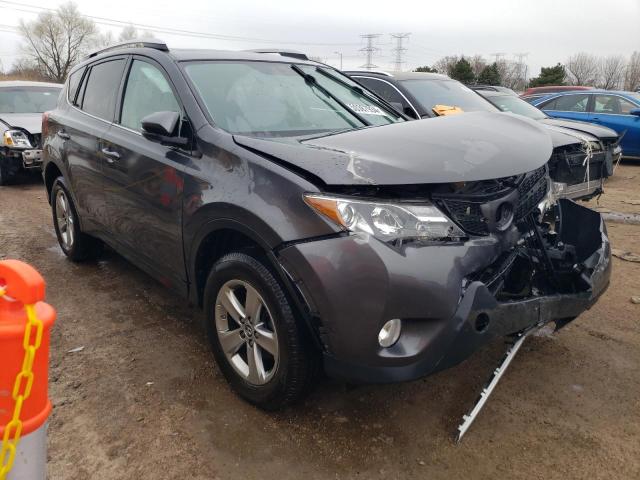 2T3RFREV3FW377926 - 2015 TOYOTA RAV4 XLE GRAY photo 4