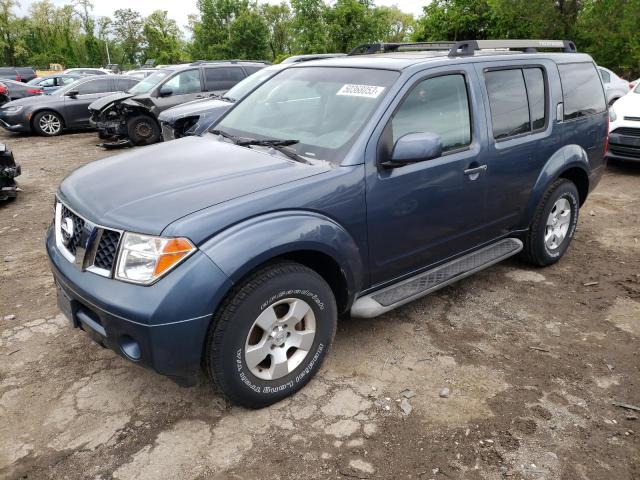 5N1AR18W35C737266 - 2005 NISSAN PATHFINDER LE BLUE photo 1