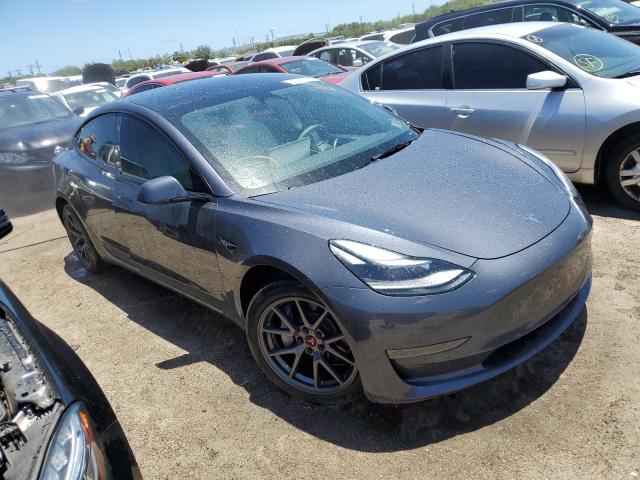 5YJ3E1EA8NF332587 - 2022 TESLA MODEL 3 GRAY photo 4