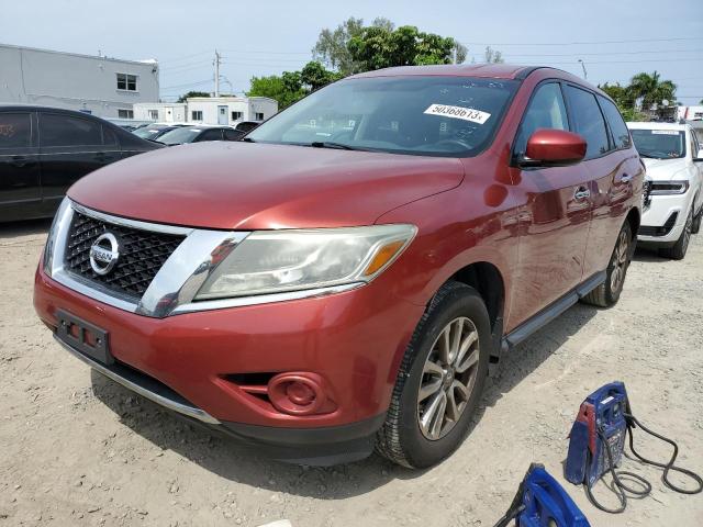 5N1AR2MN2DC678096 - 2013 NISSAN PATHFINDER S 红色 照片 1