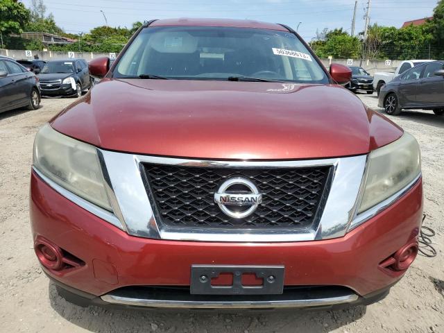 5N1AR2MN2DC678096 - 2013 NISSAN PATHFINDER S 红色 照片 5