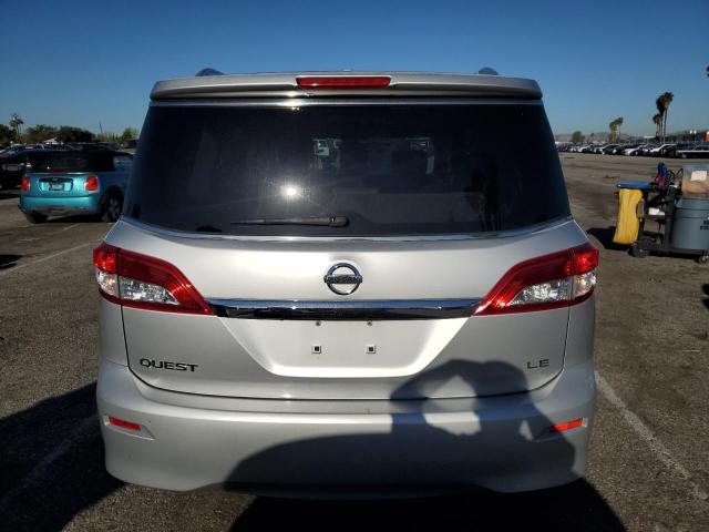 JN8AE2KP0E9106838 - 2014 NISSAN QUEST S SILVER photo 6