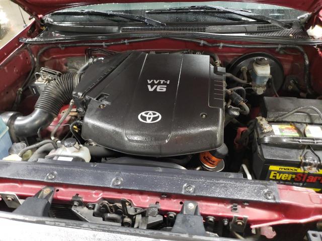 5TEJU62N87Z380221 - 2007 TOYOTA TACOMA DOUBLE CAB PRERUNNER RED photo 11