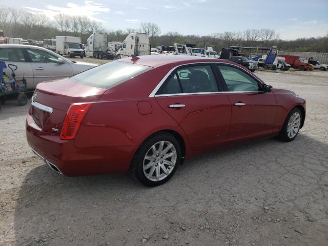 1G6AR5S37E0150521 - 2014 CADILLAC CTS LUXURY COLLECTION RED photo 3