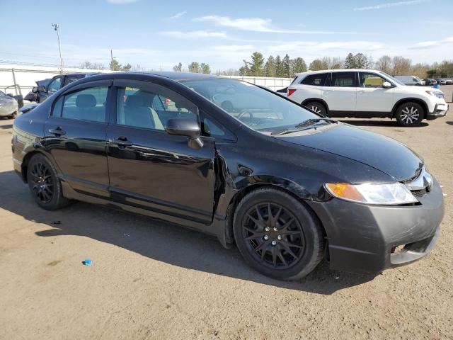 2HGFA16549H367834 - 2009 HONDA CIVIC LX BLACK photo 4