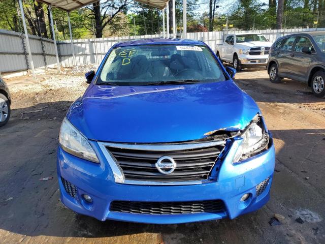 3N1AB7AP1DL736847 - 2013 NISSAN SENTRA S BLUE photo 5