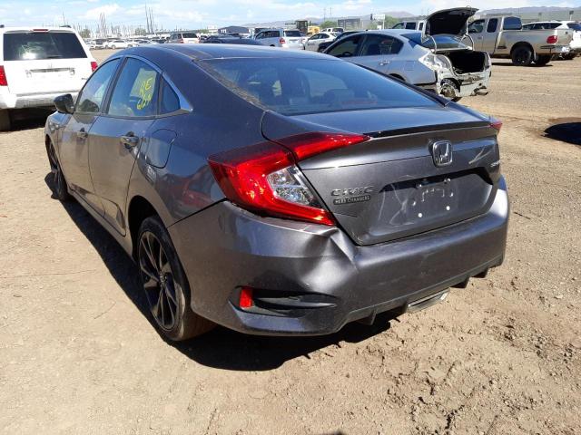 2HGFC2F83KH584114 - 2019 HONDA CIVIC SPORT 灰色 照片 3